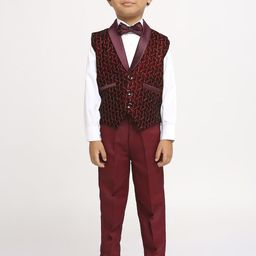 YK Boys Single Breasted 3 Piece Suit-image-31