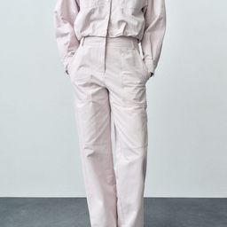 MANGO Women Twill Weave Trousers-image-11