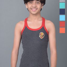 Dollar Bigboss Boys Pack Of 7 Assorted Innerwear Vests-image-35