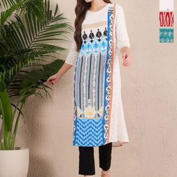 Anouk Rustic Women Pack OF-4 Ethnic Motifs Printed Crepe Straight Kurta-image-72