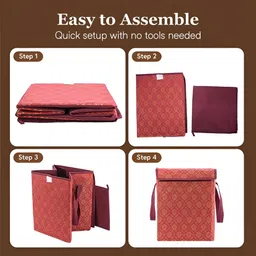 Aura Maroon Set of 1 Regular Multi-Utility Organisers image 5