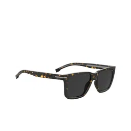 Hugo Boss Men Grey Lens & Brown Rectangle Sunglasses With UV Protected Lens-picture-48