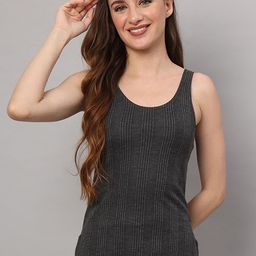 Boleem Women Ribbed U-Neck Thermal Top-picture-9