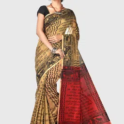 Crochetin Printed Handloom Saree-picture-42