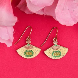 Kalakrith Milano Geometric Drop Earrings-image-40
