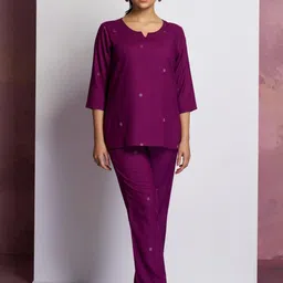 The Cloth Crow Printed Top With Trousers Co-Ords-picture-15