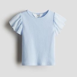 H&M Chiffon-Sleeve Top-image-60