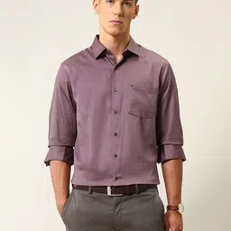 Arrow Men Slim Fit Geometric Printed Spread Collar Pure Cotton Formal Shirt-picture-18