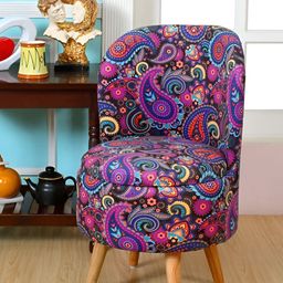 Shadowkart Blue Velvet Round Ottomans-image-21
