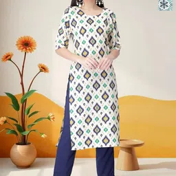 HERE&NOW Selection Of 2 Ethnic Motifs Printed Straight Kurta-picture-10