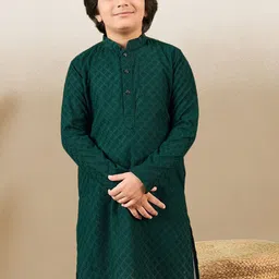 YK Boys Cotton Embroidered Chikankari Kurta-picture-51