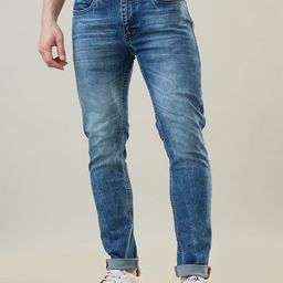 TIM PARIS Hugo Men Original Skinny Fit Mid-Rise Heavy Fade Stretchable Jeans-picture-32