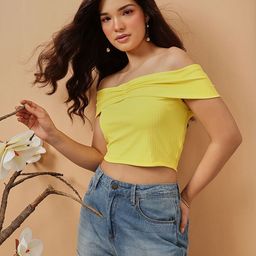 STREET 9 Off-Shoulder Bardot Crop Top-picture-4
