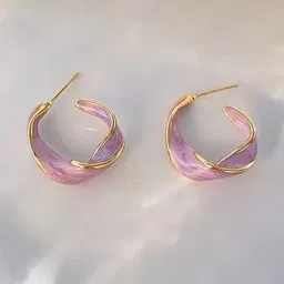 Adornity Women Purple Earrings-picture-32