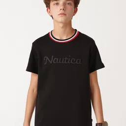 Nautica Boys Solid Round Neck T-shirt-picture-43