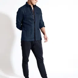 VIVEK KARUNAKARAN Men Open Front Jacket-27