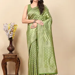 J 6 DESIGNER Woven Design Zari Handloom Banarasi Saree-picture-15