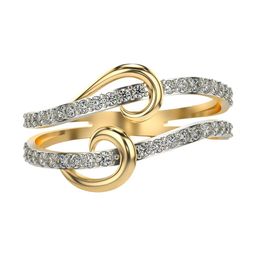 VALANOVA Women Yellow Ring Diamond-picture-15
