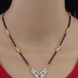 Ramdev Art Fashion Jwellery Brass Gold Plated Mangalsutra-image-65