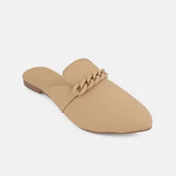 DressBerry Women Slip-On Mules with Buckles Flats-10