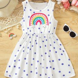 Miss & Chief Polka Dot Print Fit & Flare Dress-image-38