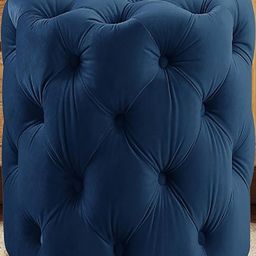 DOE BUCK Wood Velvet Square Ottomans-image-82