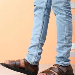 HERE&NOW Men Brown Comfort Sandals-picture-47