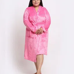KLOTTHE Wool Bath Robe With Belt-image-32