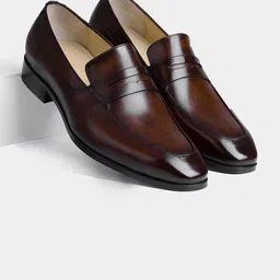LUXORO FORMELLO Andres Men Slip On Leather Formal Loafer Shoes-picture-24