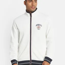 Octave Men Graphic Printed Mandarin Collar Sweatshirt-picture-5