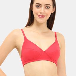 Envie Women Red Non-Padded Non-Wired Minimiser Bra-55