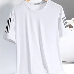 StyleCast Men V-Neck Raw Edge T-shirt-picture-49