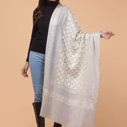 Tweedle Women Floral Embroidered Shawl-image-29