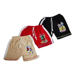 NEW TRINATH HOSIERY Kids Pack Of 3 Printed Cotton Shorts-image-64