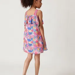 One Friday Floral Print A-Line Dress image 4