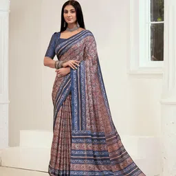 Garden Vareli Geometric Printed Pure Crepe Saree-picture-44