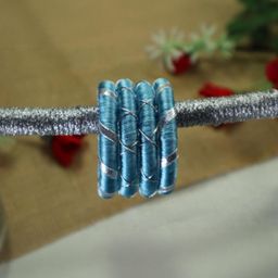 Kamule Turquoise Blue Plastic Bangle-46