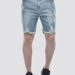 CAMLA Men Low-Rise Washed Denim Shorts-image-70