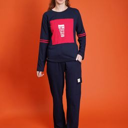 PRRODALITY Printed Round Neck T-Shirt With Trousers Co-Ords-picture-43