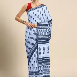 BUTA BUTI Floral Pure Cotton Saree-42