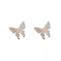 BEYTER Stainless Steel Gold-Plated Classic Shaped Studs-23