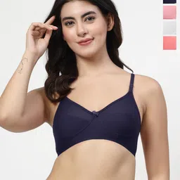 LILY Enimsaj Pack Of 4 Full Coverage Seamless Everyday Bra-picture-4