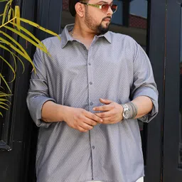 Instafab Plus Men Comfort Spread Collar Relaxed Fit Regular Casual Shirt-image-89