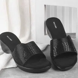 WALKWAY by Metro Textured Wedge Mules-15
