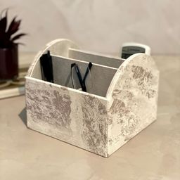 Mason Home Beige Indo Latte Remote Holder Desk Organiser-45