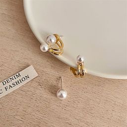 PolluxCraft Gold-Plated Contemporary Shaped Studs-image-0