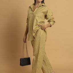 Lounge Dreams Shirt Collar Neck Long Sleeves Shirt With Trousers Co-Ords-image-27