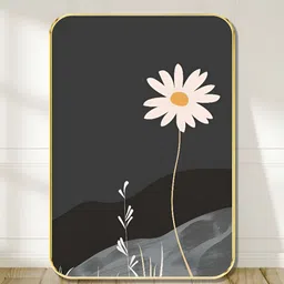 Myntra Elegant Homes Black & White 1 Piece Wooden Daisy Wall Art-image-27