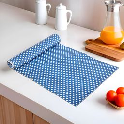 Aura Blue Set of 1 Water Resistant Shelf Liner Organisers-48