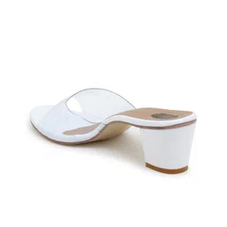 TAYDOL Women Open Toe Open Back Block Sandals image 4